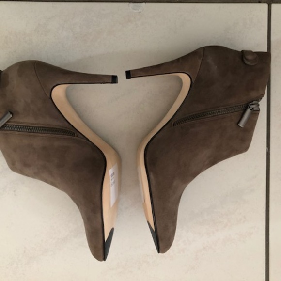 Women's suede boots. Booties. Leather. Size 10 - Picture 4 of 8